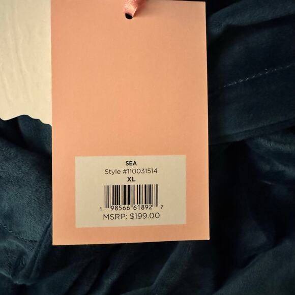 NWT JUICY Couture Velour Tracksuit Womens XL OG Booty Bling Forest Green Y2K 90s - Picture 9 of 9